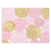 Roze Goud Dahlia bloemen tafelkleed (Voorkant (Horizontaal))