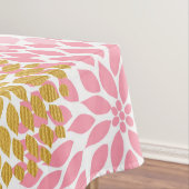 Roze Goud Dahlia bloemen tafelkleed (Voorbeeld)