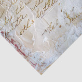 Roze & Goud Distressed  Bloemen Decoupage Tissuepapier (Detail)