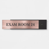 Roze Goud Dokter Dokters Bord Borden Onderzoek Kam Deurbordje (Voorkant)