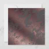 Roze Goud & Donkergrijze Marmer Vier mee met ons Kaart (Achterkant)