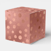 Roze Goud Doodle Stippen Bedankdoosjes (Achterkant)