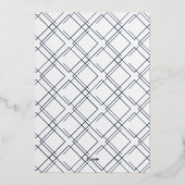 Roze Goud EEN Foto voor Eerste Verjaardag Folie Uitnodiging (Achterkant)