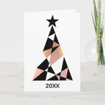 Roze Goud Eenvoudig Kerstmis Bedrijfs-