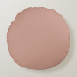 Roze Goud Effen Kleur, Modern, Eenvoudig, Trendgev Rond Kussen