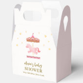 Roze Goud Elegant Carrousel Carnaval Baby shower Bedankdoosjes (Open)