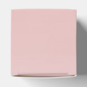 Roze Goud Elegant Meisje Baby shower Bedankdoosjes (Bovenkant)