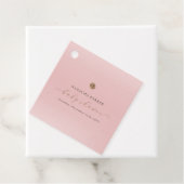 Roze Goud Elegant Meisje Winter Baby shower Bedankjes Labels (In situ)