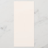 Roze Goud Elegant Plat Menu (Achterkant)