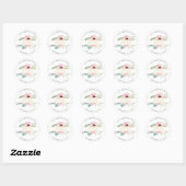 Roze & Goud Elegant Quinceañera Ronde Sticker (Vel)
