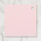 Roze Goud Elegant Zeesterren Zeeschelp Baby shower Bedankjes Labels (Achterkant)