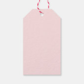 Roze Goud Elegant Zeesterren Zeeschelp Baby shower Cadeaulabel (Achterkant)