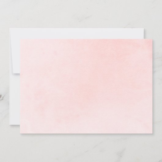 Roze & Goud Elegante Bloemen Quinceañera Save The Date (Achterkant)