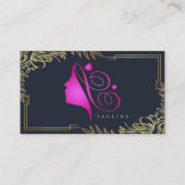  Roze Goud Elegante Sjabloon 12 Visitekaartje (Achterkant)