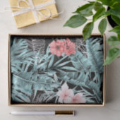 Roze Goud Elegante Tropische Botanische Eiland Lua Tissuepapier (Geschenk)