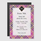 Roze, goud en blauwe tartan (Voorkant / Achterkant)