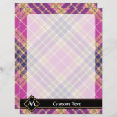 Roze, goud en blauwe tartan (Voorkant / Achterkant)