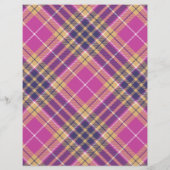Roze, goud en blauwe tartan (Achterkant)