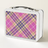 Roze, goud en blauwe tartan (Achterkant)