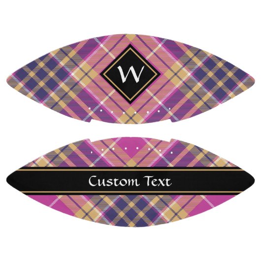 Roze, goud en blauwe tartan american football (Panelen)