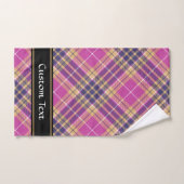 Roze, goud en blauwe tartan bad handdoek (Handdoek)