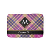 Roze, goud en blauwe tartan badmat (Voorkant)