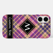 Roze, goud en blauwe tartan Case-Mate iPhone case (Achterkant (horizontaal))