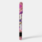 Roze, goud en blauwe tartan Case-Mate iPhone case (Achterkant / Rechts)