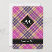 Roze, goud en blauwe tartan kaart (Voorkant)
