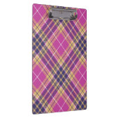 Roze, goud en blauwe tartan klembord (Rechts)
