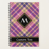 Roze, goud en blauwe tartan planner (Voorkant)