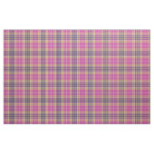 Roze, goud en blauwe tartan stof (Yard (91,4 cm))