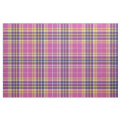 Roze, goud en blauwe tartan stof (Fat Quarter)