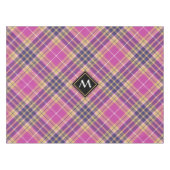Roze, goud en blauwe tartan tafelkleed (Voorkant (Horizontaal))