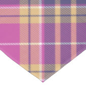 Roze, goud en blauwe tartan tafelkleed (Gekanteld)