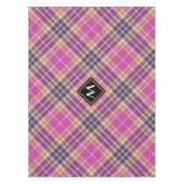 Roze, goud en blauwe tartan tafelkleed (Voorkant)