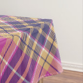 Roze, goud en blauwe tartan tafelkleed (Voorbeeld)