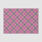 Roze, goud en blauwe tartan tissuepapier (Voorkant)