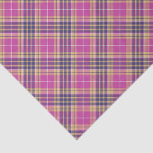 Roze, goud en blauwe tartan tissuepapier (Detail)