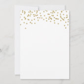 Roze goud en blauwgroen kat meisje baby shower kaart (Achterkant)