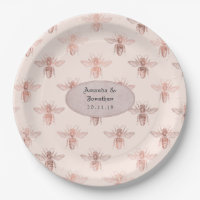 Roze Goud en Blush Bijen Bruiloft