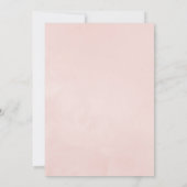 Roze Goud en Blush Bloemrijke Virtuele Baby Shower Kaart (Achterkant)