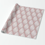 Roze goud en blush diamant sequin cadeaupapier<br><div class="desc">Rose goud folie bekleding inpakpapier..</div>