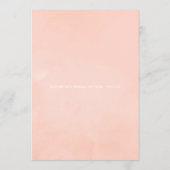 Roze Goud en Blush Roze Bruiloft Borrel Advies (Achterkant)