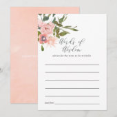 Roze Goud en Blush Roze Bruiloft Borrel Advies (Voorkant / Achterkant)
