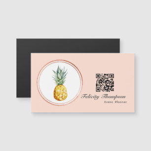 Roze Goud en Blush Roze Evenementenplanner QR-code