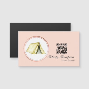Roze Goud en Blush Roze Evenementenplanner QR-code