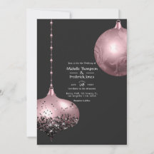 Roze Goud en Blush Roze Kerst Huwelijk