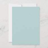 Roze Goud en Blush Roze Verfspatten Bruiloft Kaart (Achterkant)