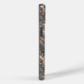 Roze Goud en Grijs Case-Mate iPhone Case (Achterkant / Rechts)